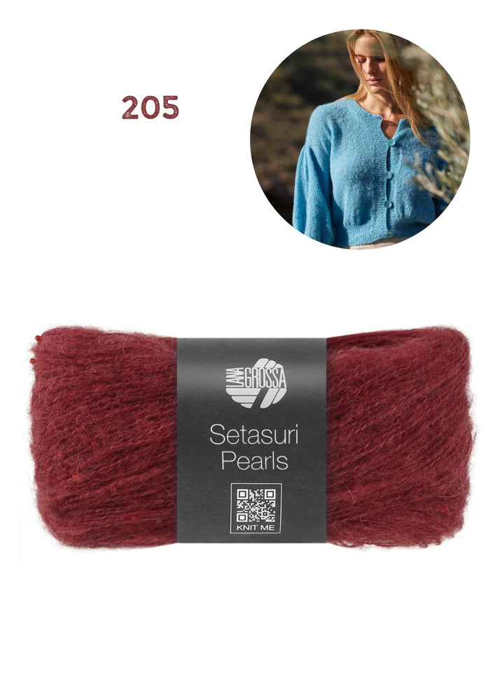Strickpaket Setasuri Pearls Jacke Top Down
