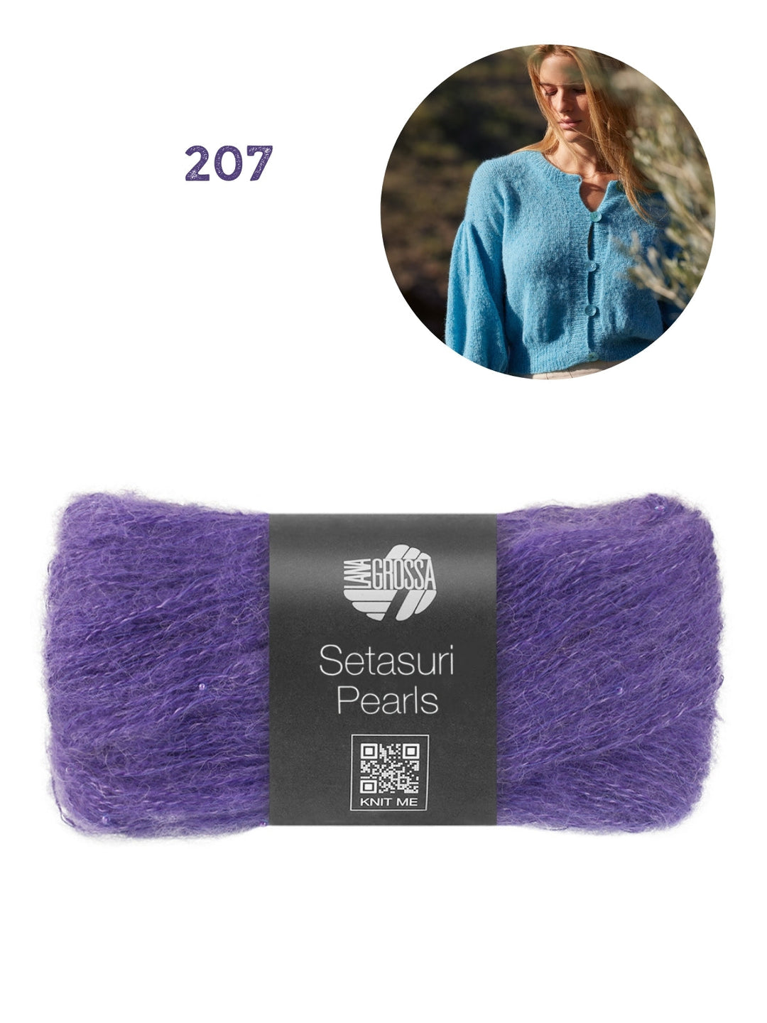 Strickpaket Setasuri Pearls Jacke Top Down