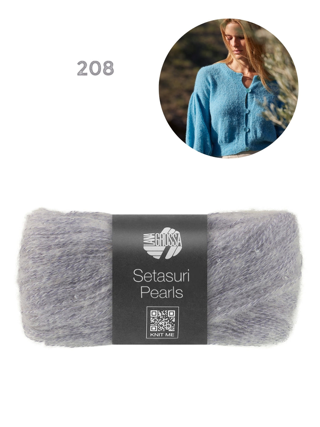 Strickpaket Setasuri Pearls Jacke Top Down