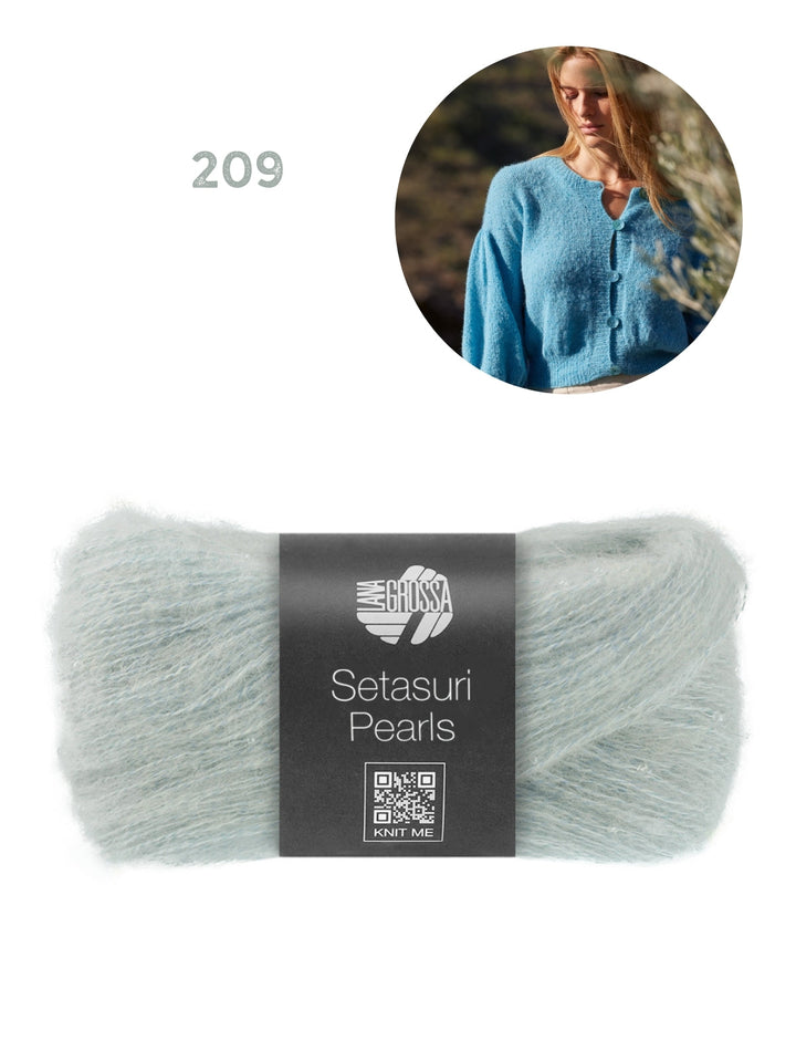 Strickpaket Setasuri Pearls Jacke Top Down