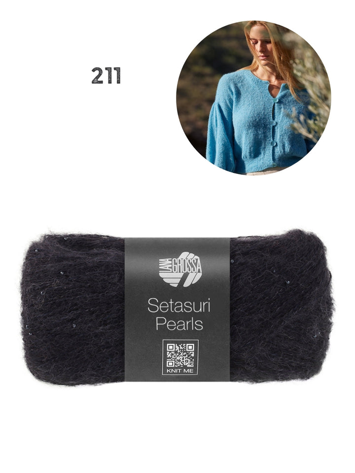 Strickpaket Setasuri Pearls Jacke Top Down