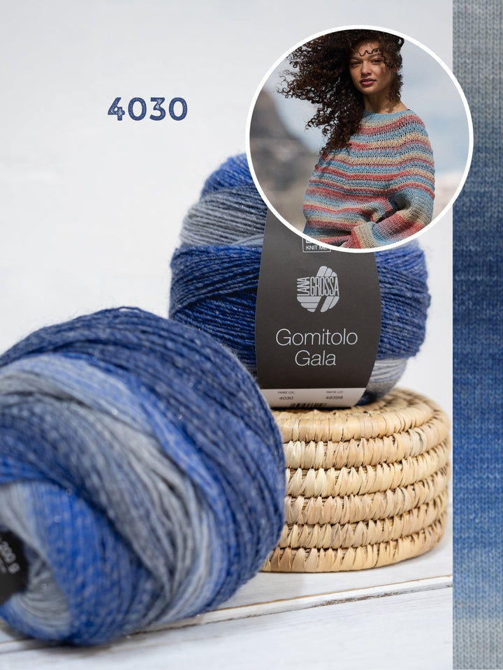 Häkelpaket Gomitolo Gala Top-down Pullover