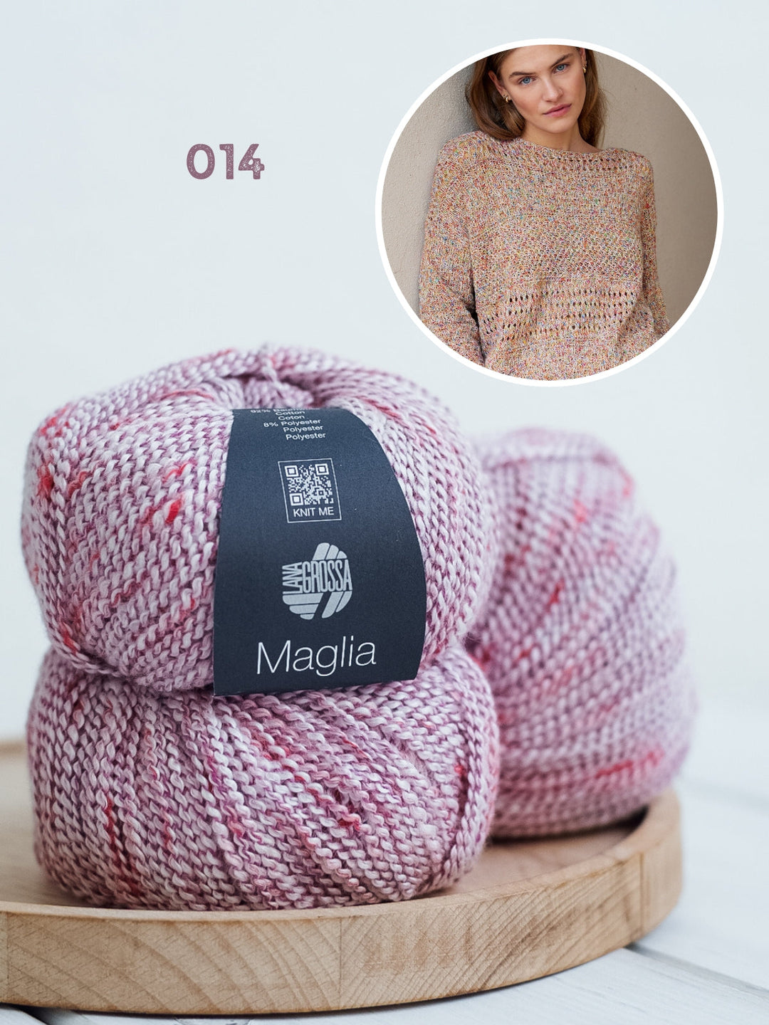 Strickpaket Maglia Pullover mit verschiedenen Strukturen