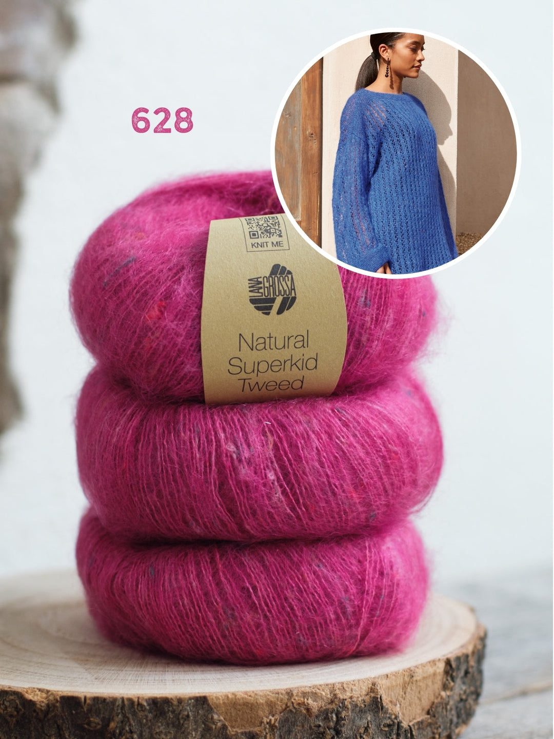 Strickpaket Natural Superkid Tweed Pullover