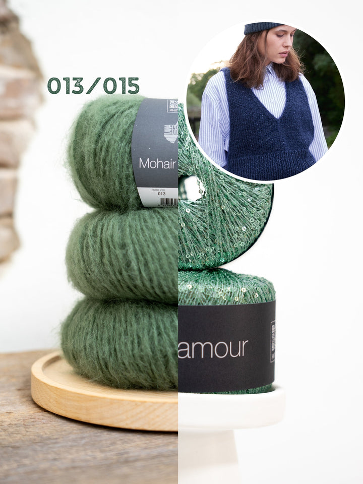 Strickpaket Mohair Di Gio Glamour Pullunder