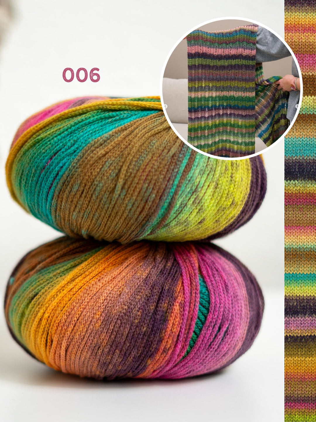 Strickpaket Fallmaschen-Schal – Farfalla – Tanja Steinbach