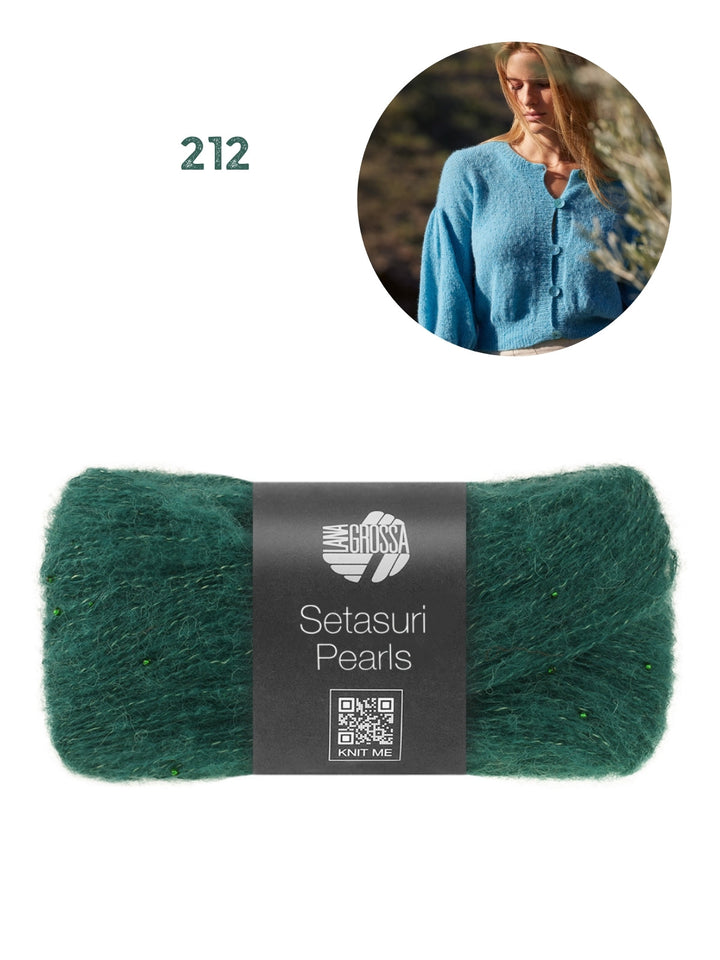 Strickpaket Setasuri Pearls Jacke Top Down