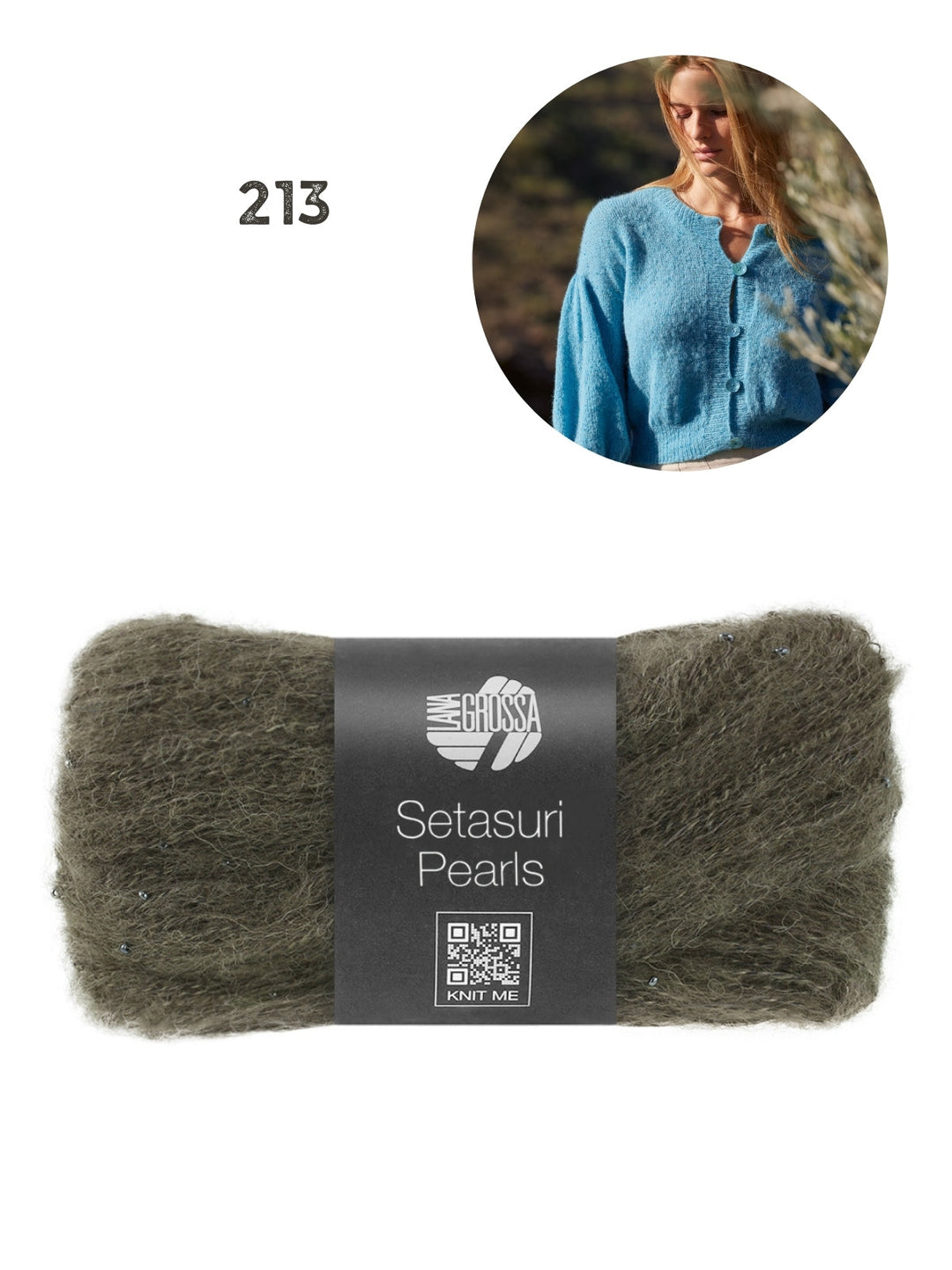 Strickpaket Setasuri Pearls Jacke Top Down