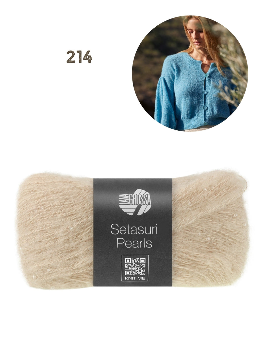 Strickpaket Setasuri Pearls Jacke Top Down