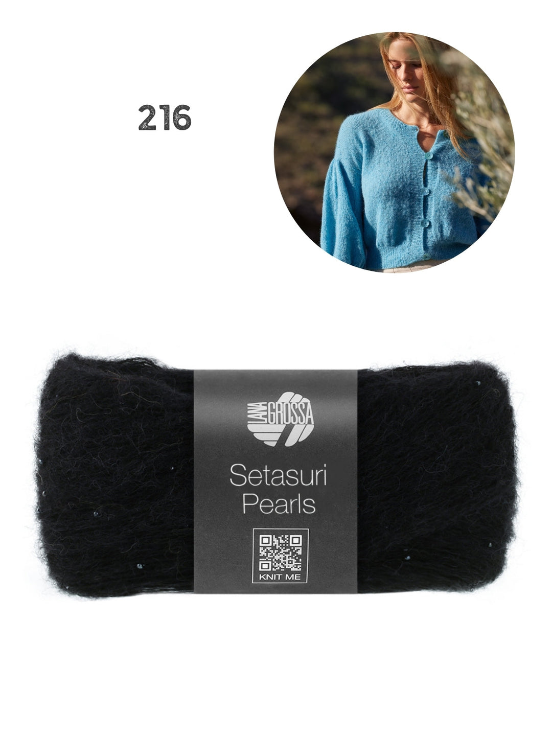 Strickpaket Setasuri Pearls Jacke Top Down