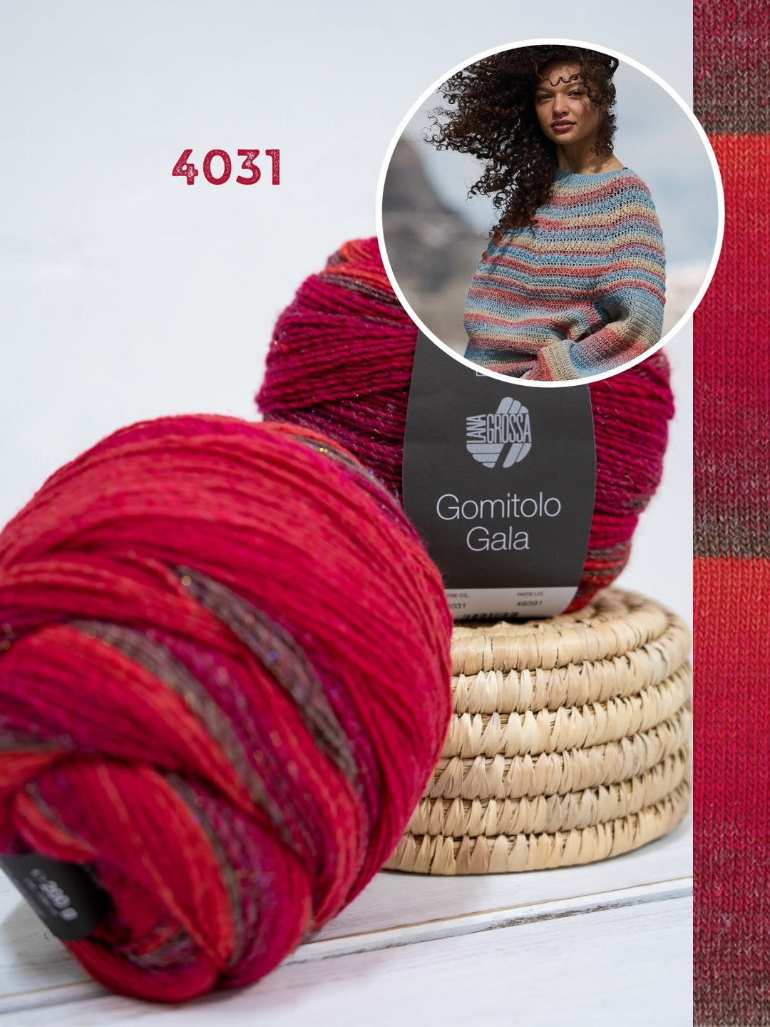 Häkelpaket Gomitolo Gala Top-down Pullover