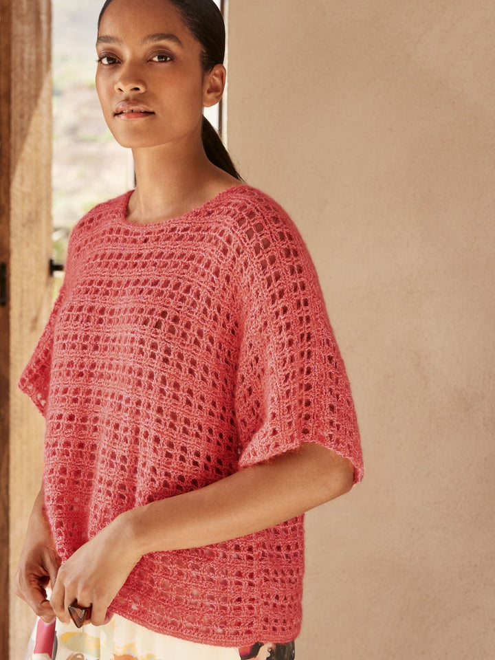 Häkelpaket Natural Superkid Tweed Filo Paillettes Shirt