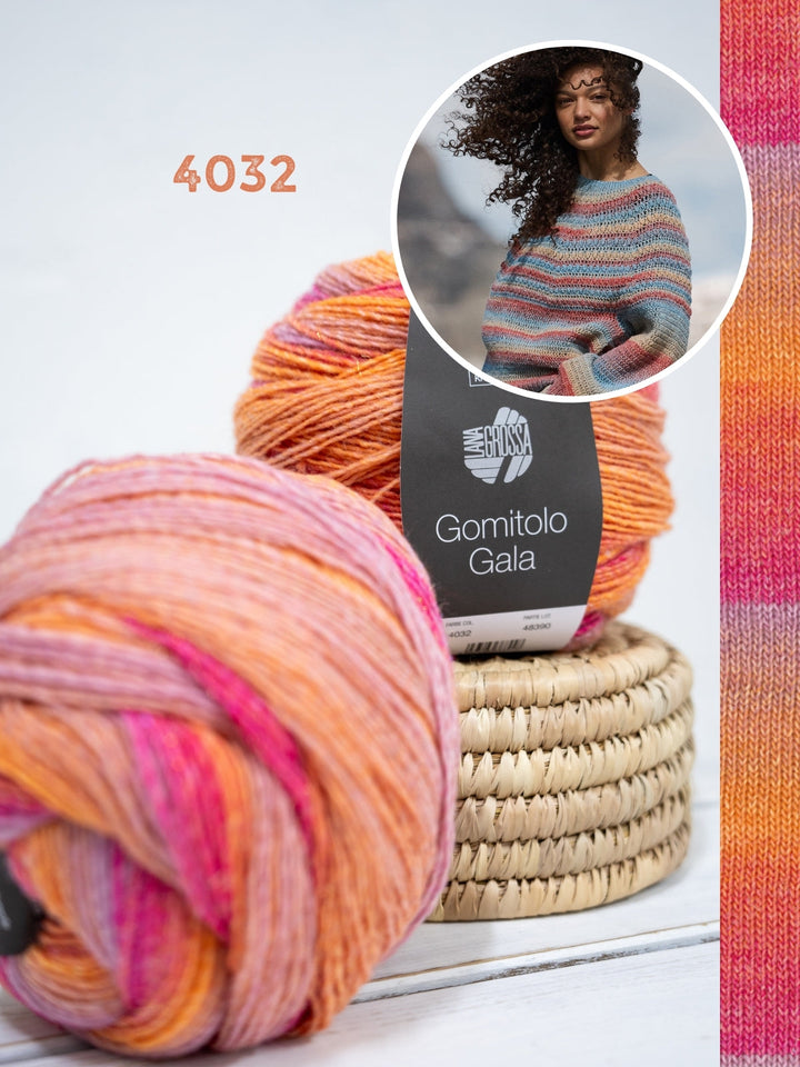 Häkelpaket Gomitolo Gala Top-down Pullover