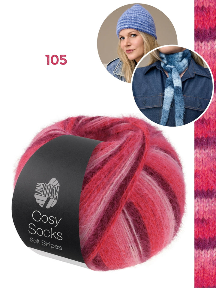 Strickpaket Cosy Socks Set (Minischal + Mütze)