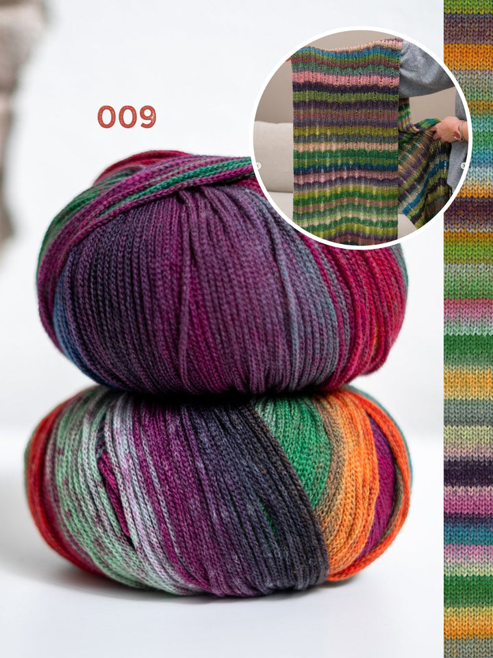 Strickpaket Fallmaschen-Schal – Farfalla – Tanja Steinbach