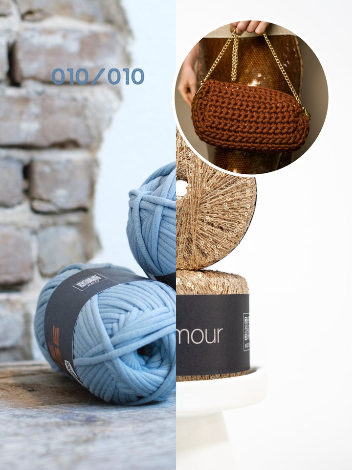 Häkelpaket The Tube Glamour Schultertasche