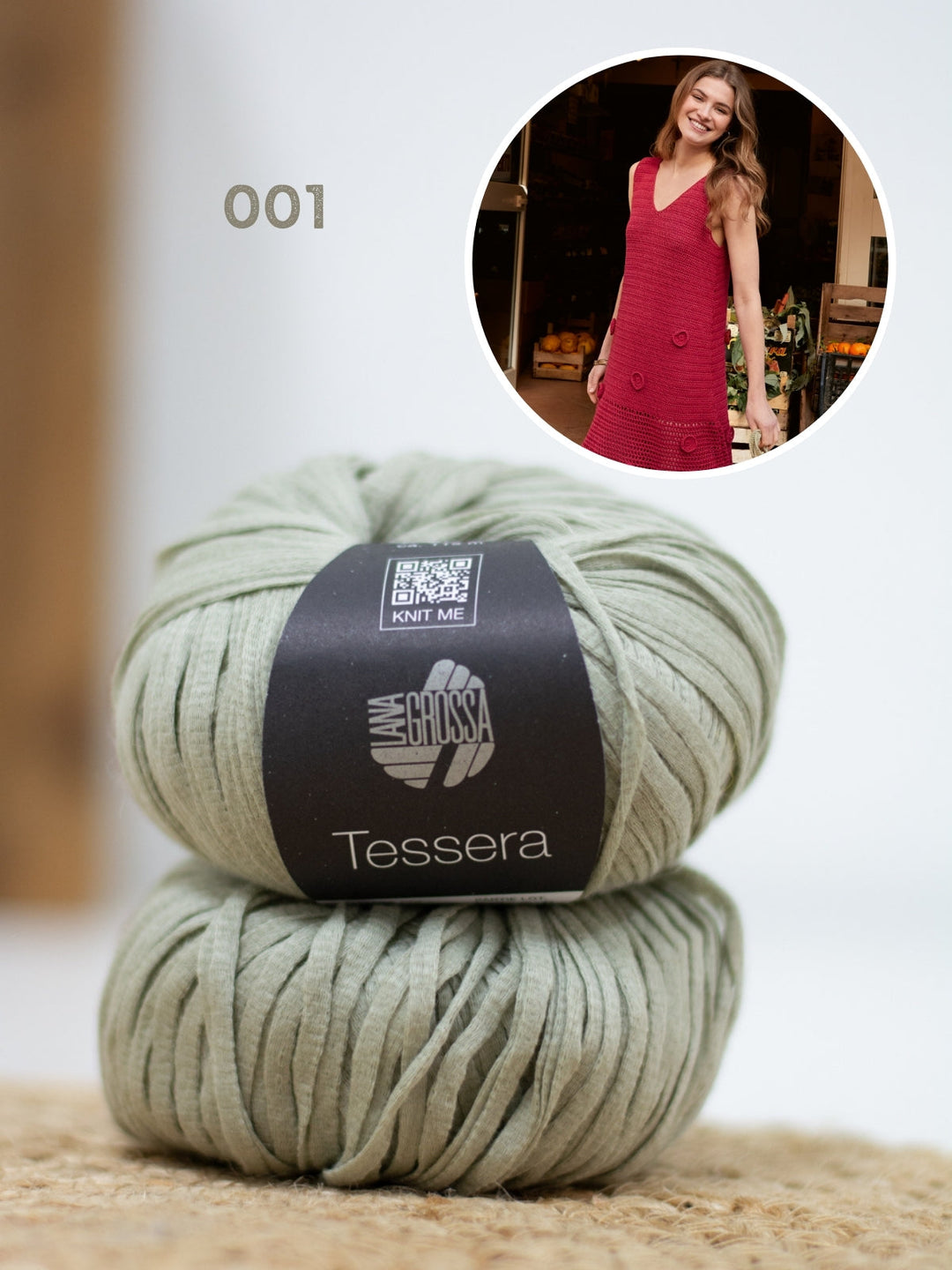Häkelpaket Tessera Kleid mit Rosetten