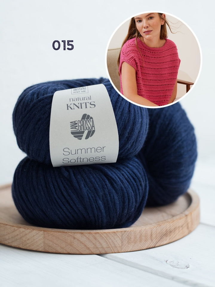 Strickpaket Summer Softness Pullunder mit Ajourmuster
