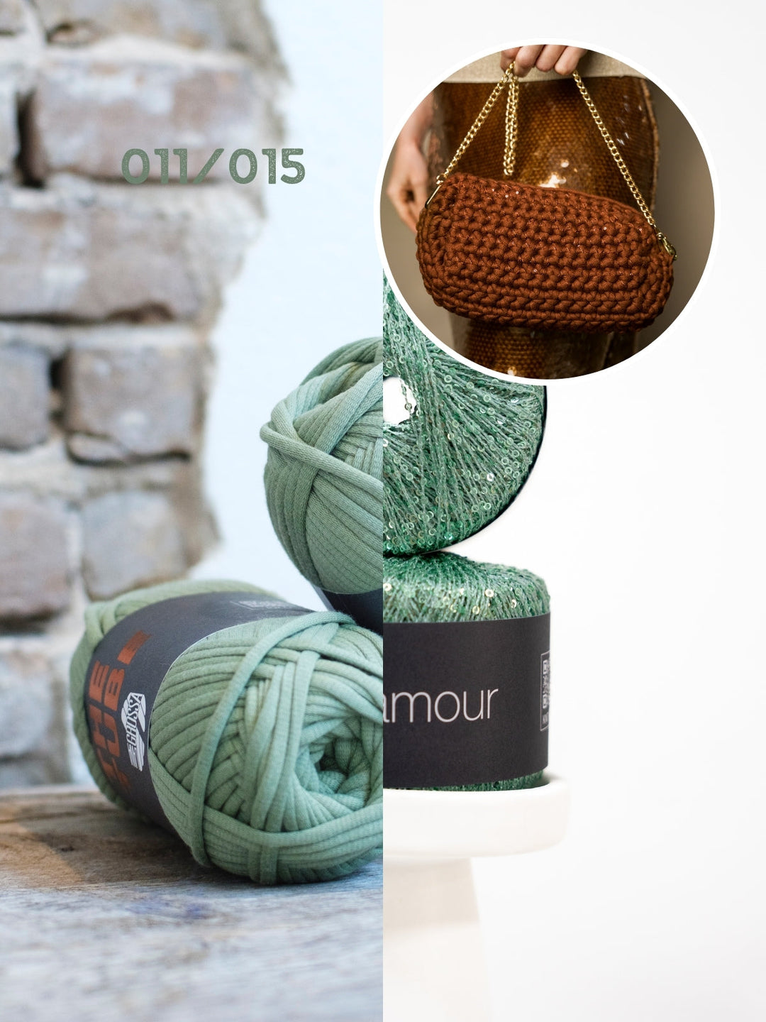 Häkelpaket The Tube Glamour Schultertasche