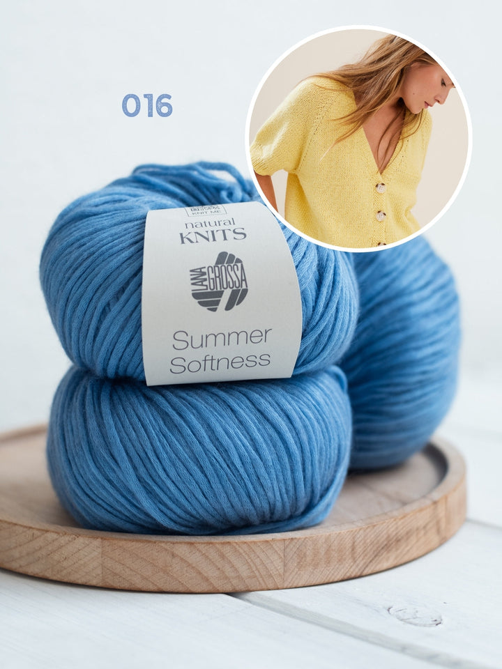 Strickpaket Summer Softness Kurzarm-Raglanjacke