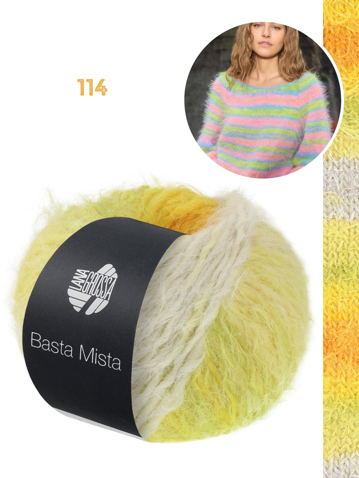 Strickpaket Basta Mista Raglanpullover - Top-down