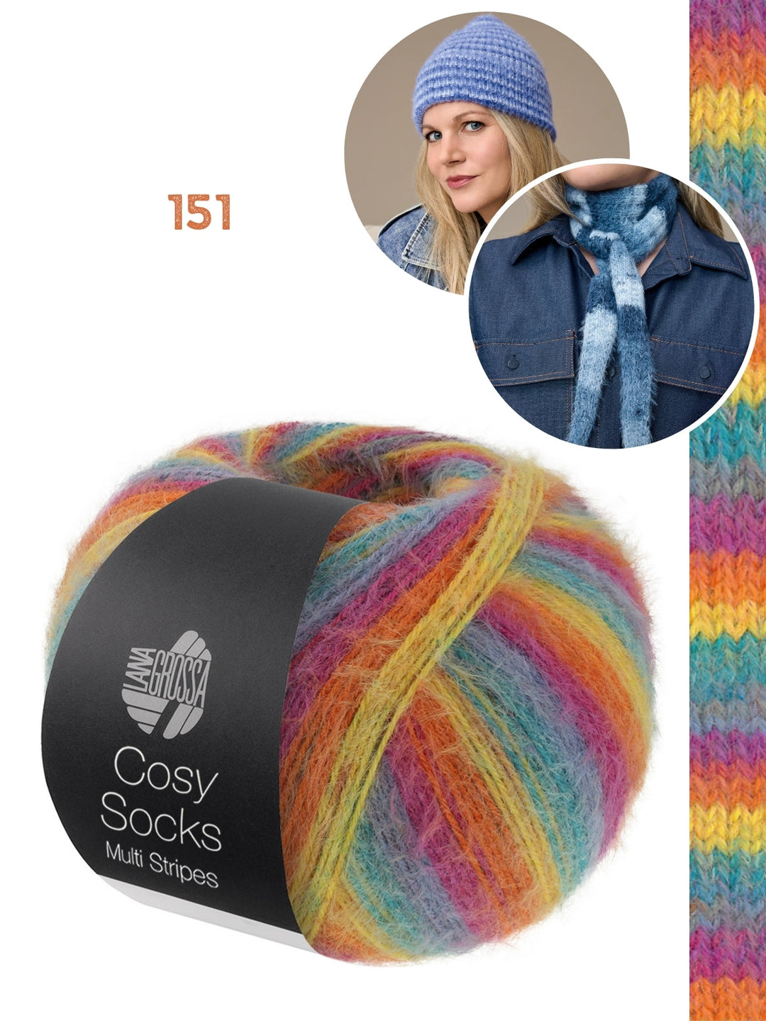 Strickpaket Cosy Socks Set (Minischal + Mütze)