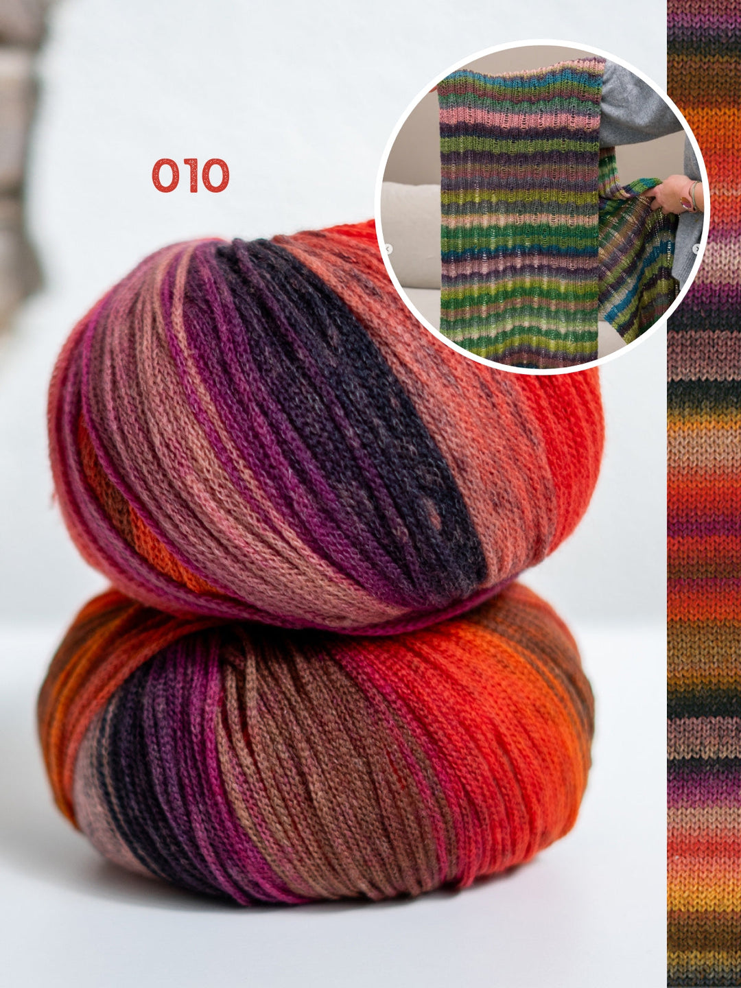 Strickpaket Fallmaschen-Schal – Farfalla – Tanja Steinbach