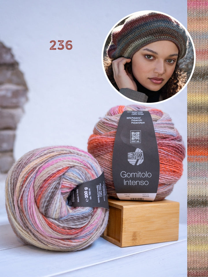 Häkelpaket Gomitolo Intenso Mütze