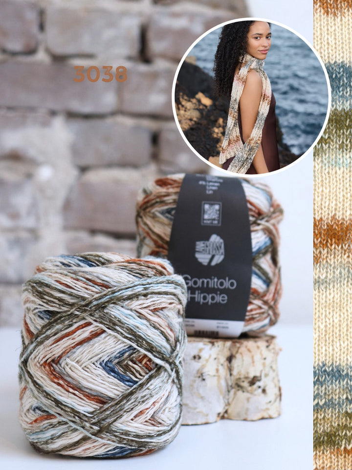 Strickpaket Gomitolo Hippie Ajour-Tuch