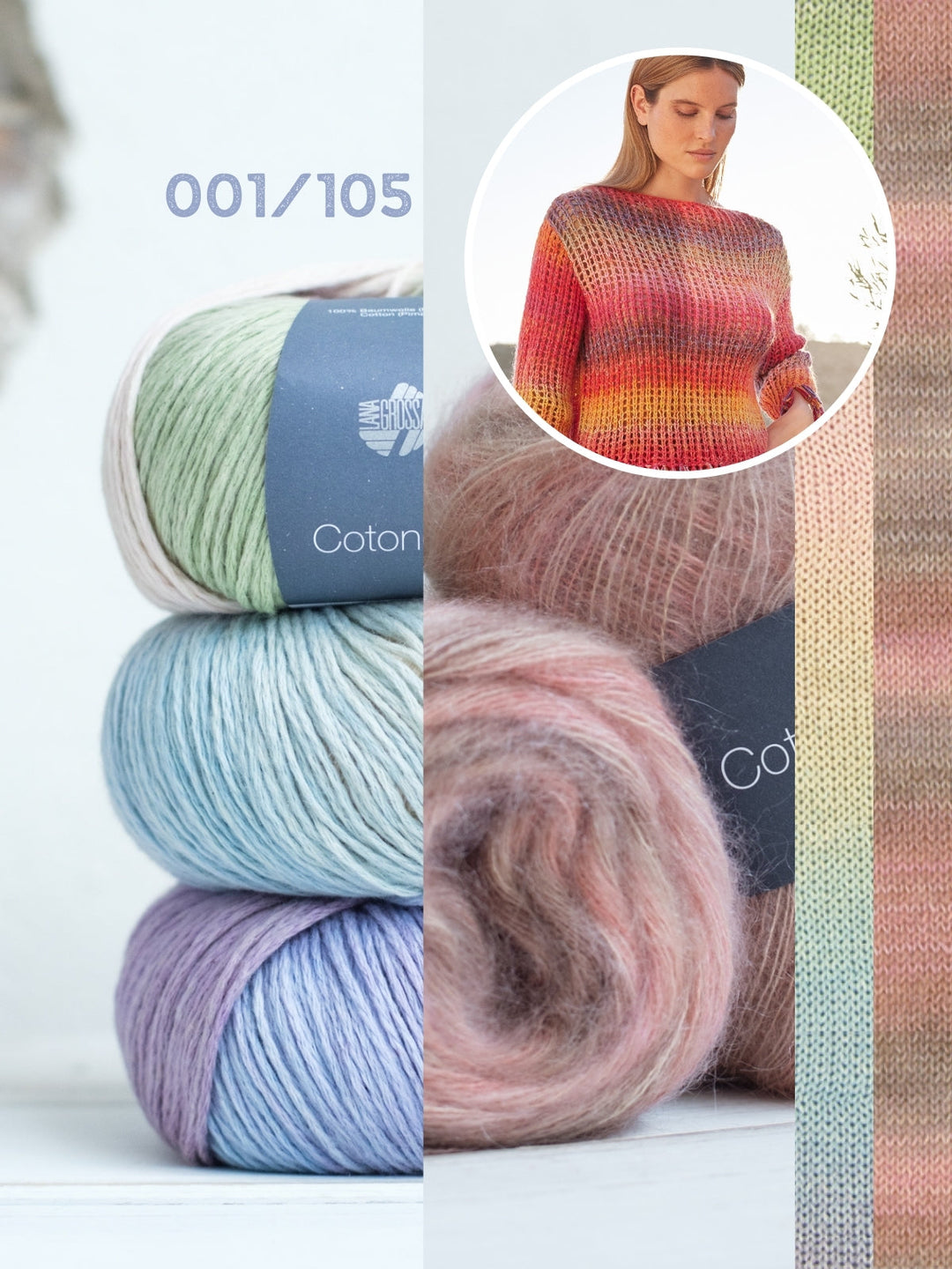 Strickpaket Cotonella Cottonhair Pullover