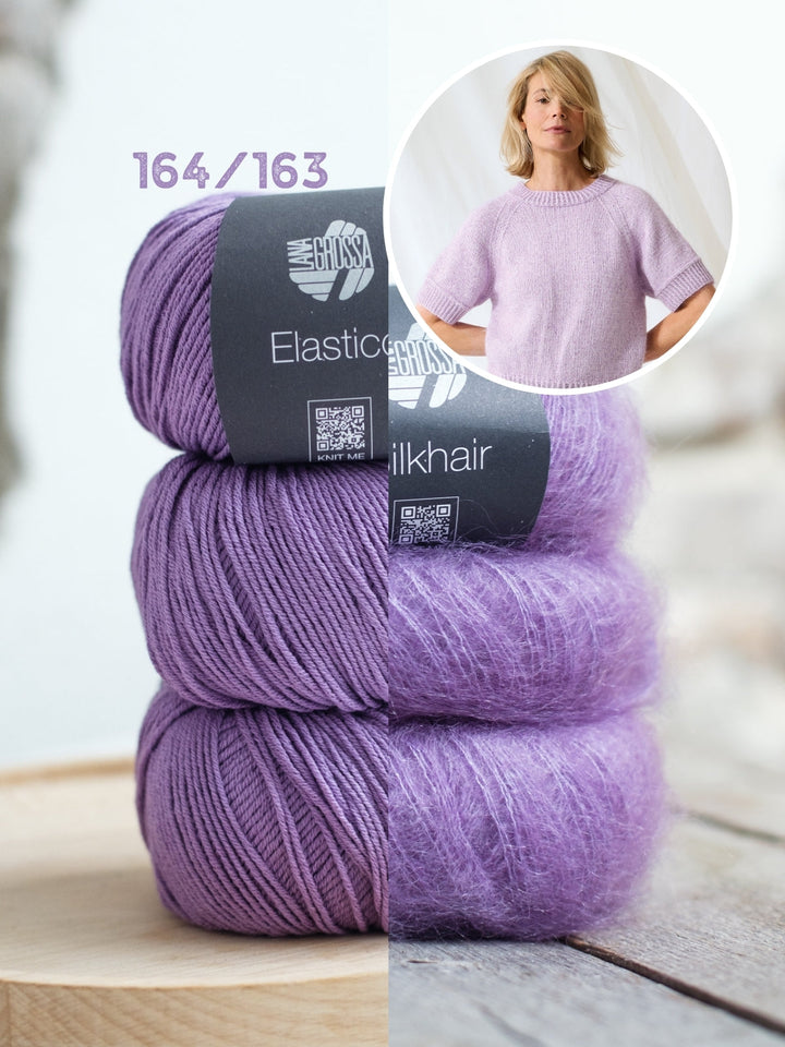 Strickpaket Elastico Silkhair Raglan-Pullover