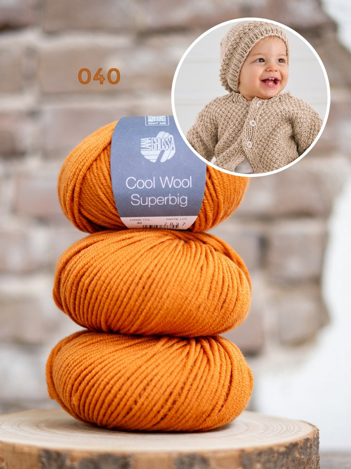 Strickpaket Cool Wool Superbig Weste + Mütze