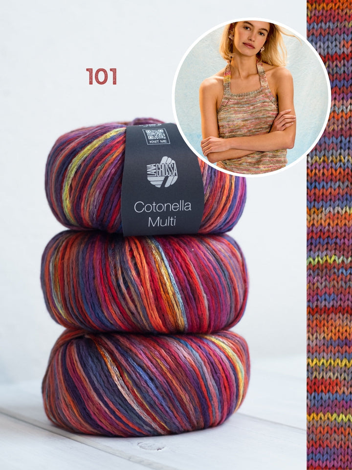 Strickpaket Cotonella Multi Haltertop