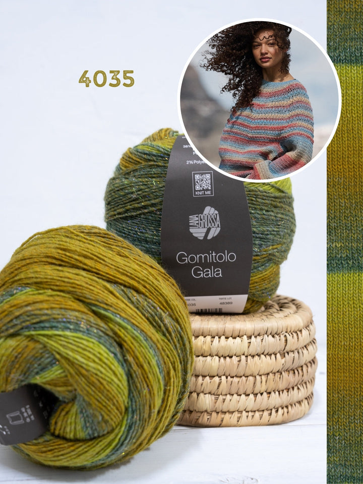Häkelpaket Gomitolo Gala Top-down Pullover