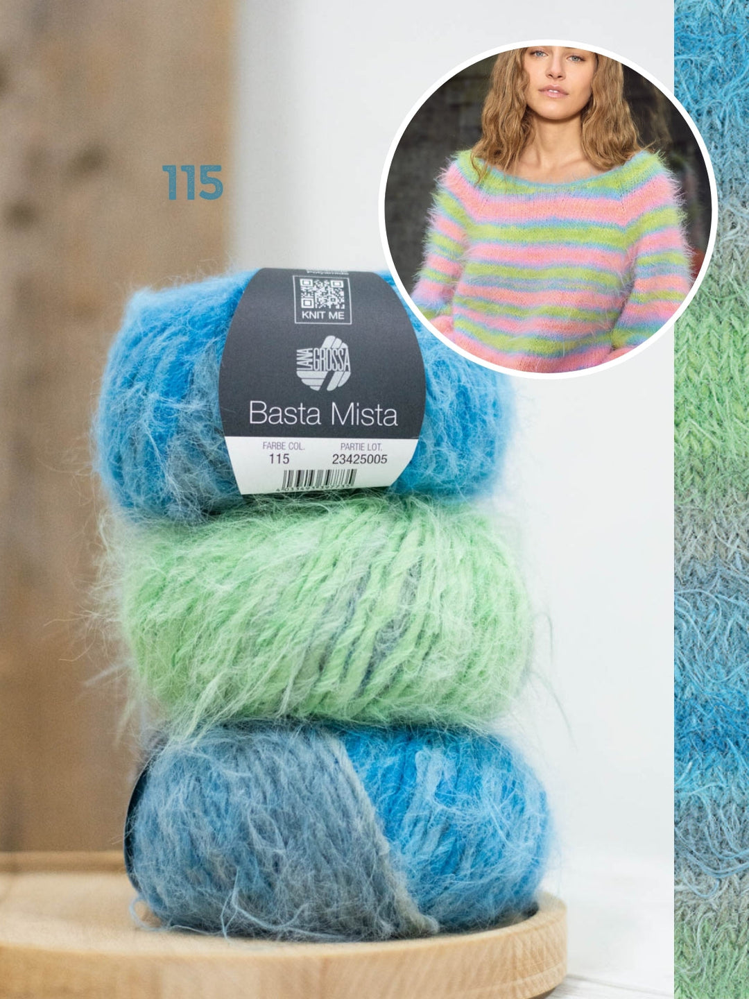 Strickpaket Basta Mista Raglanpullover