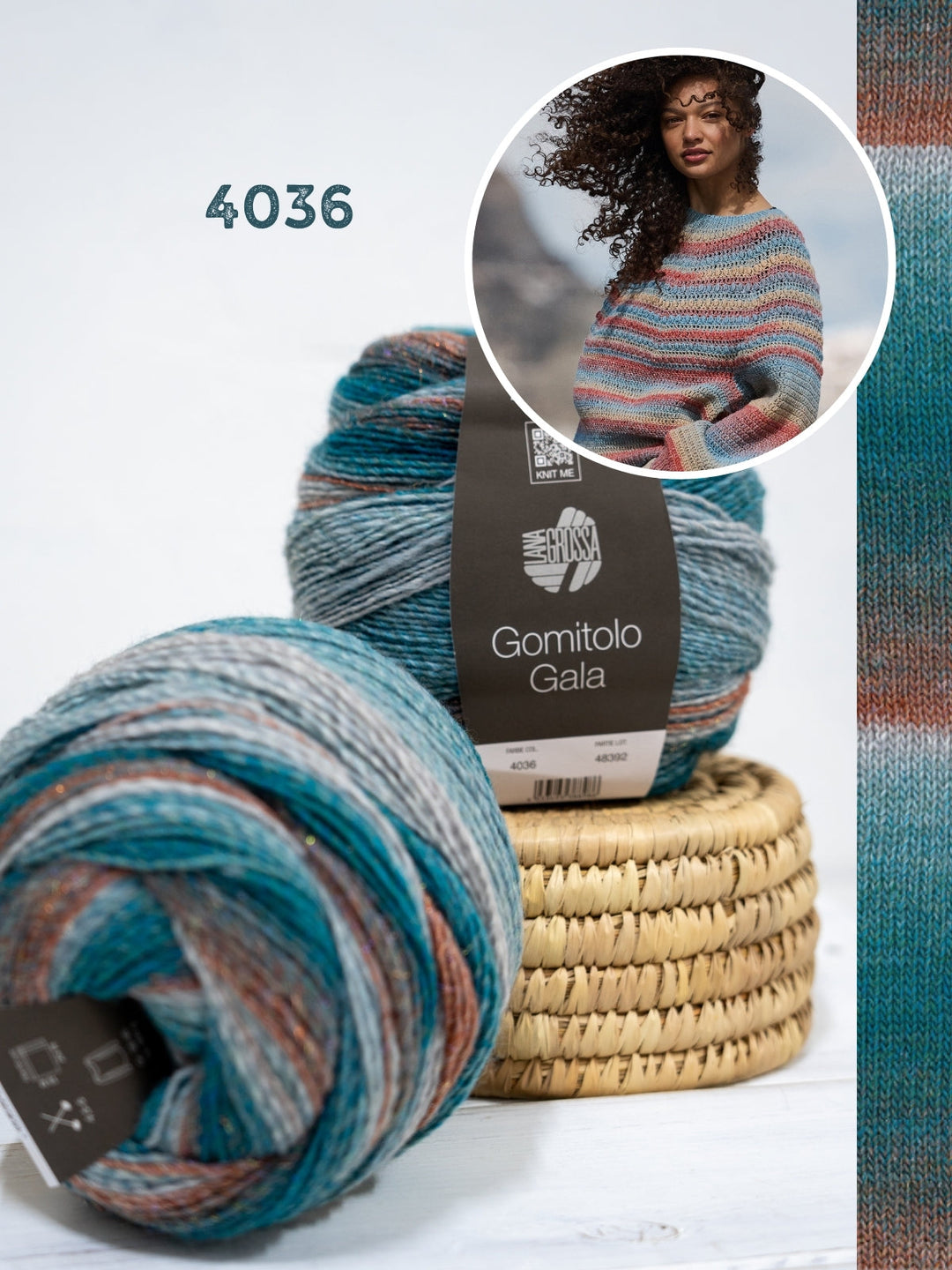 Häkelpaket Gomitolo Gala Top-down Pullover