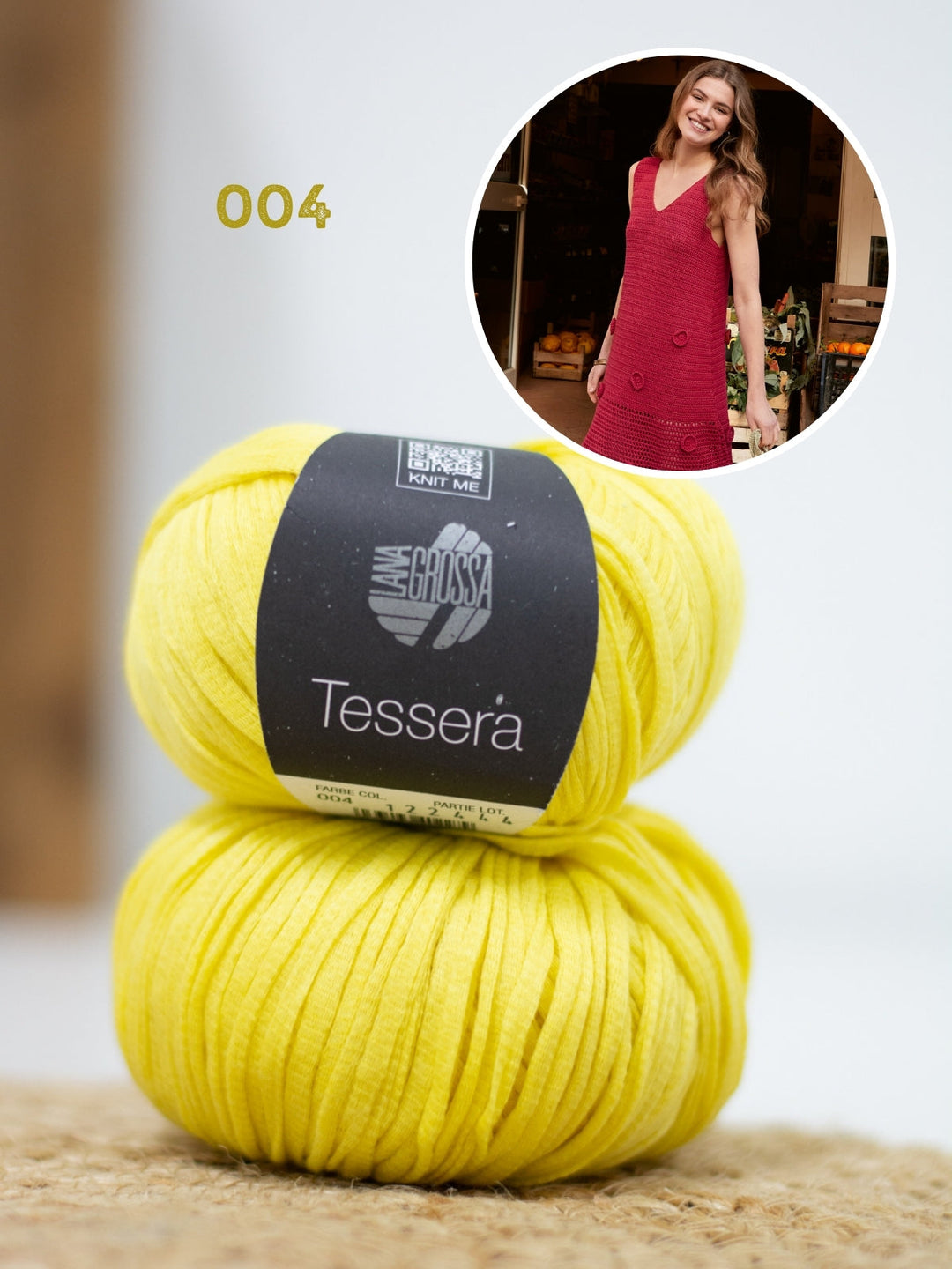 Häkelpaket Tessera Kleid mit Rosetten