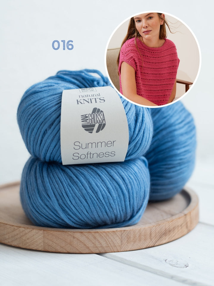 Strickpaket Summer Softness Pullunder mit Ajourmuster