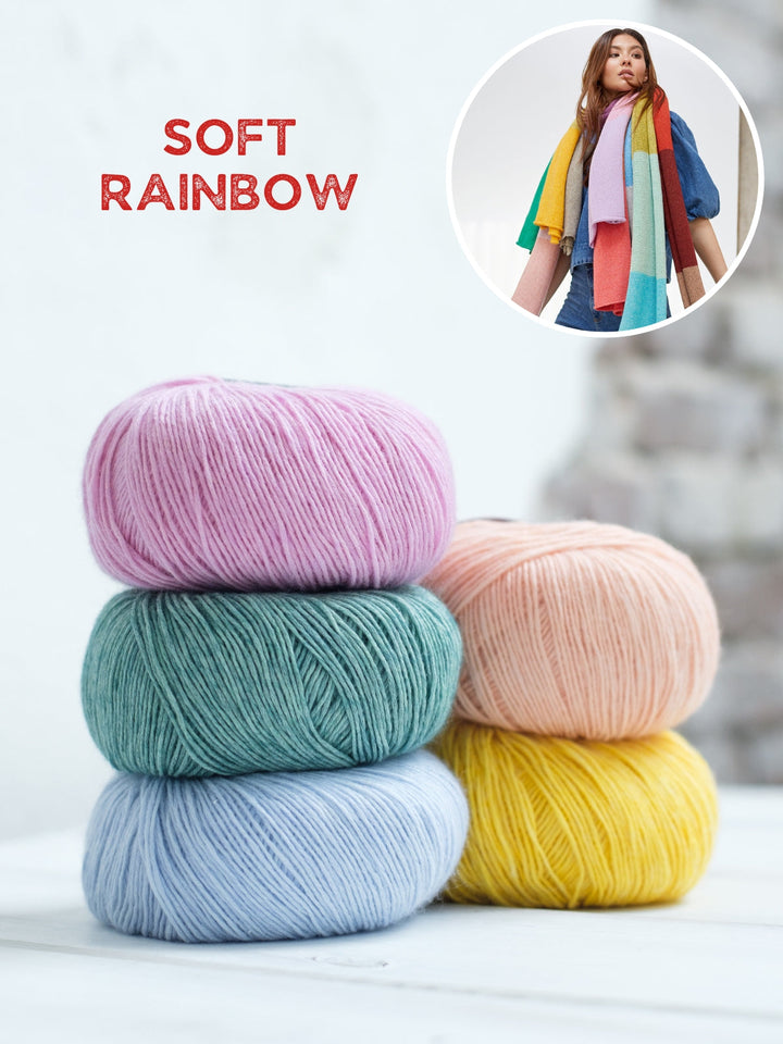 Strickpaket Ecopuno Streifenschal
