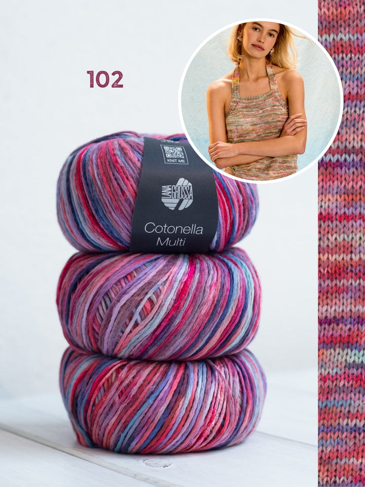 Strickpaket Cotonella Multi Haltertop