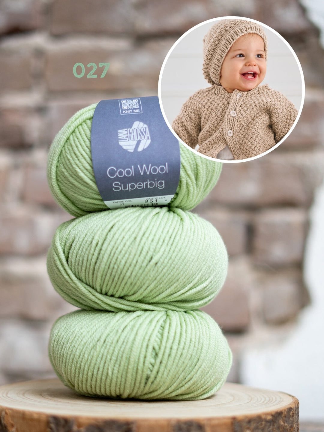 Strickpaket Cool Wool Superbig Weste + Mütze