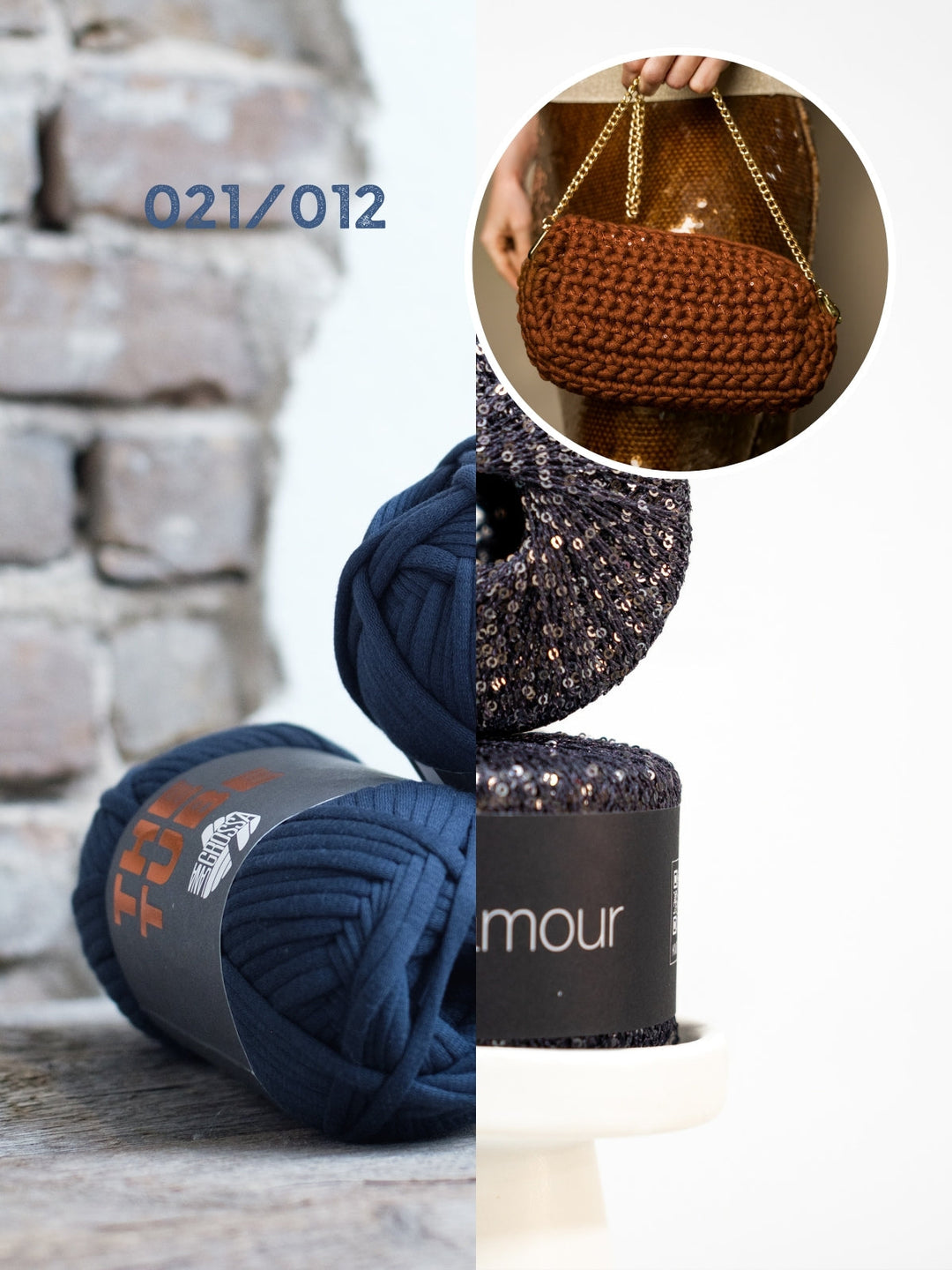 Häkelpaket The Tube Glamour Schultertasche