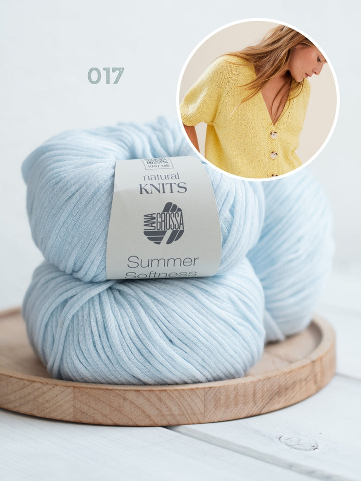 Strickpaket Summer Softness Kurzarm-Raglanjacke