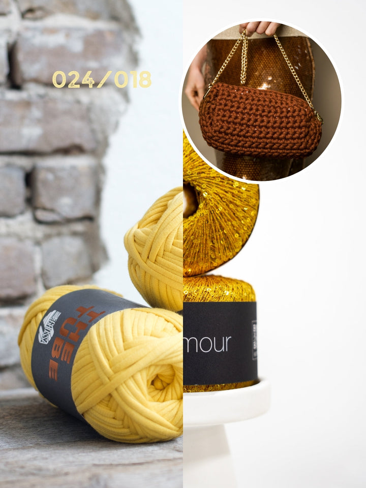 Häkelpaket The Tube Glamour Schultertasche