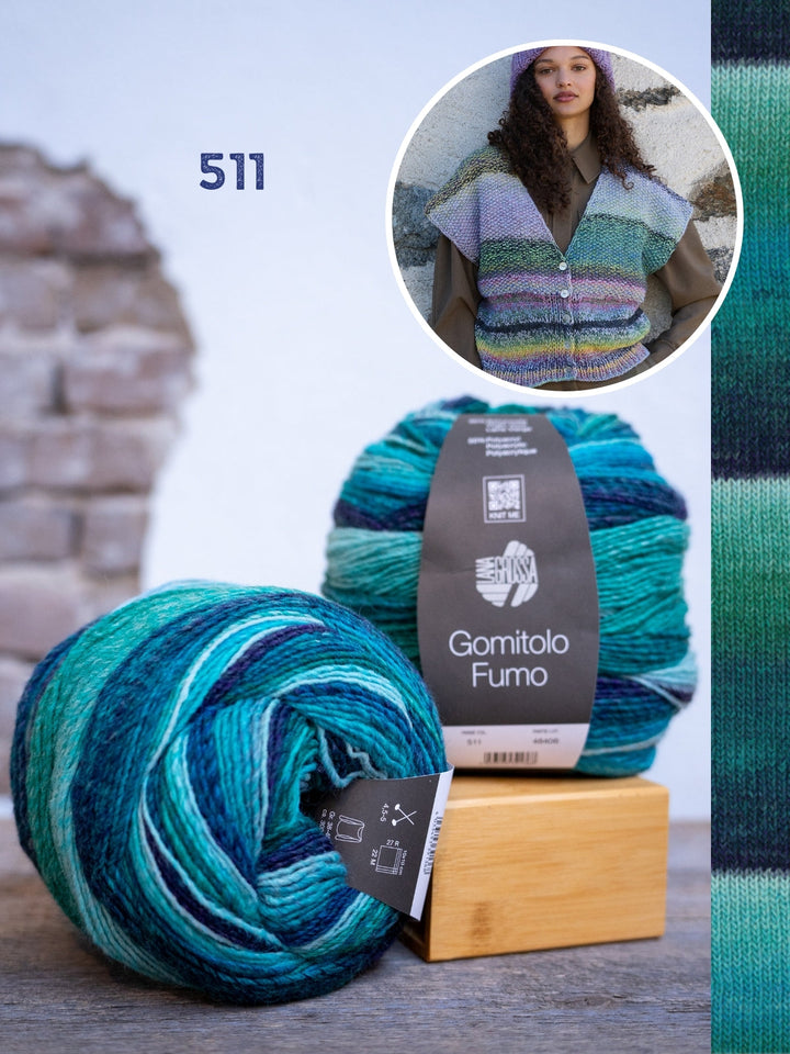 Strickpaket Gomitolo Fumo Gilet