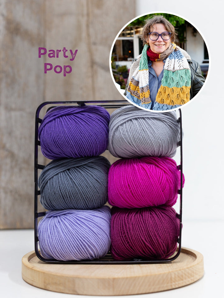 Strickpaket Stitch Party Scarf - KAL 2025