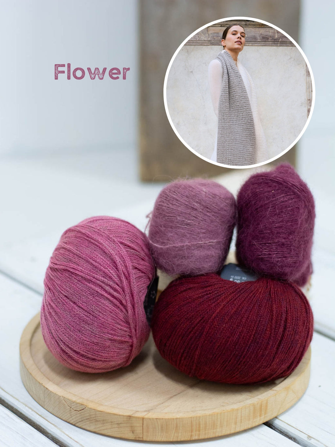 Strickpaket Cashmere 16 Fine Setasuri Colorblock-Schal