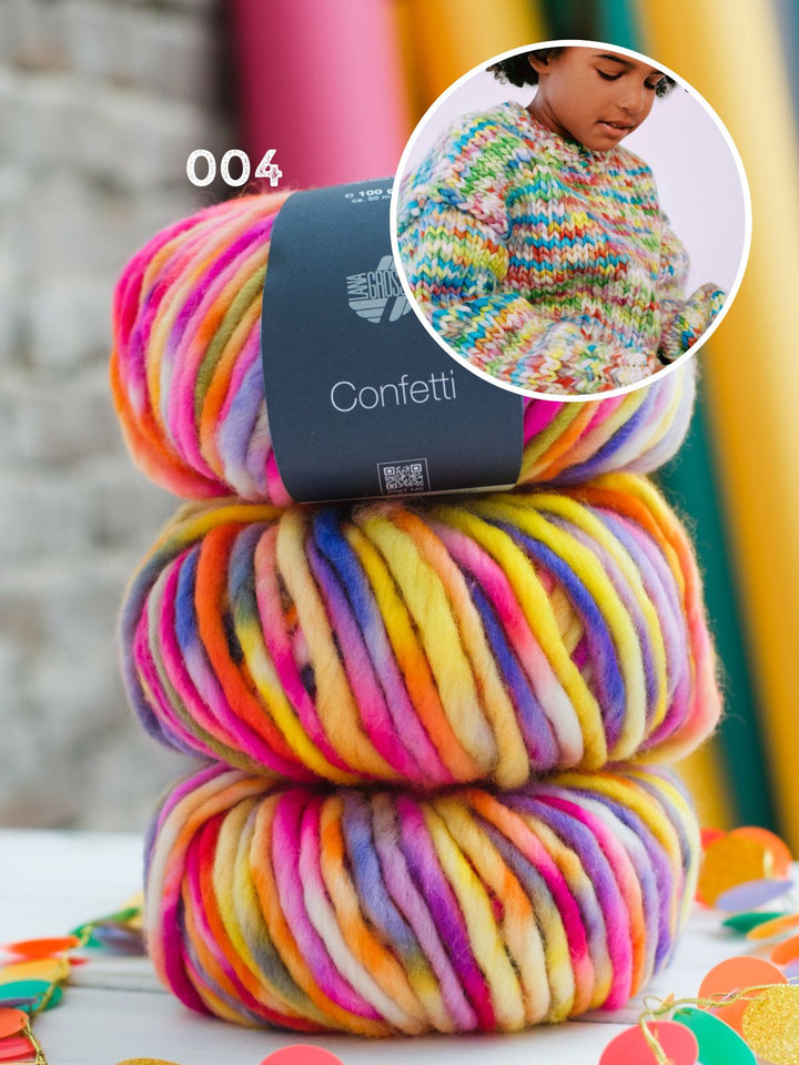 Strickpaket Confetti Pullover - Kids