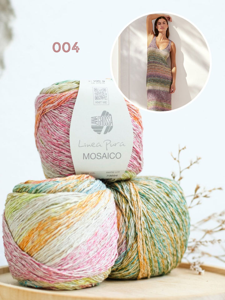 Strickpaket Mosaico Maxi-Kleid