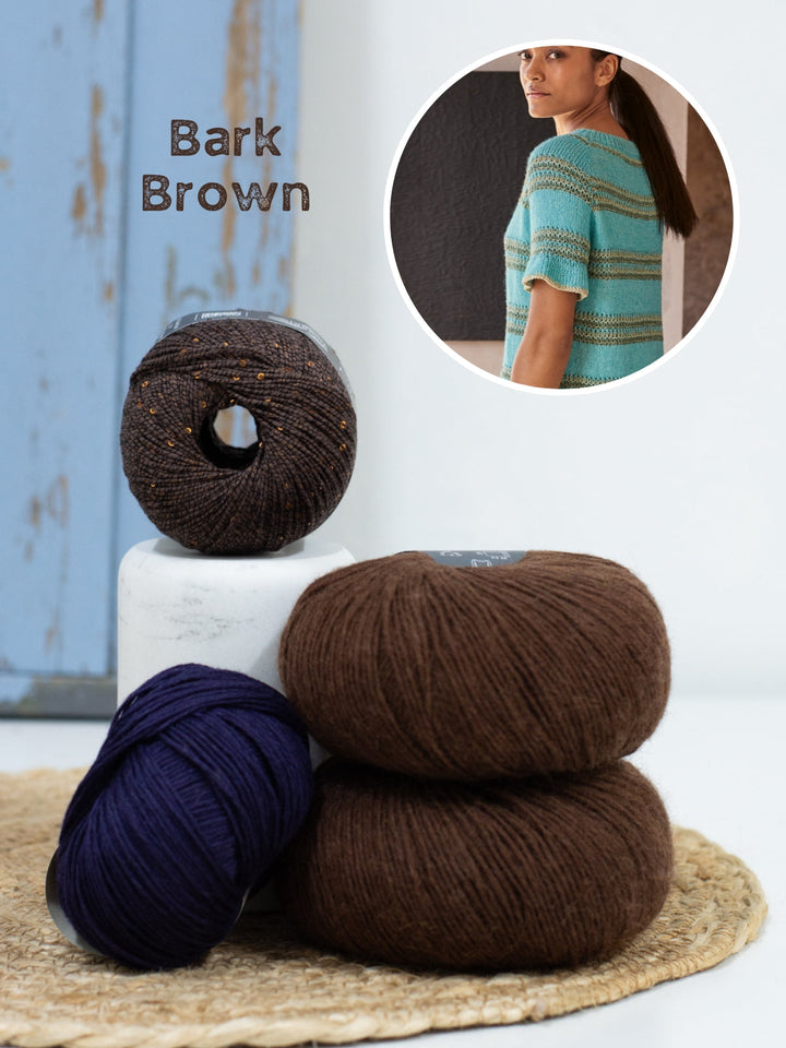 Strickpaket Tencellino Filo Paillettes Ecopuno Shirt Top Down